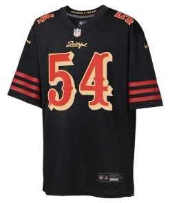 Alternative view of Fred Warner San Francisco 49ers Nike Youth 2025 Rivalries Collection Game Jersey - Black