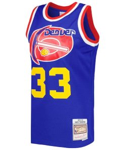 Alternative view of David Thompson Denver Nuggets Hardwood Classics 1975/76 Swingman Jersey - Royal