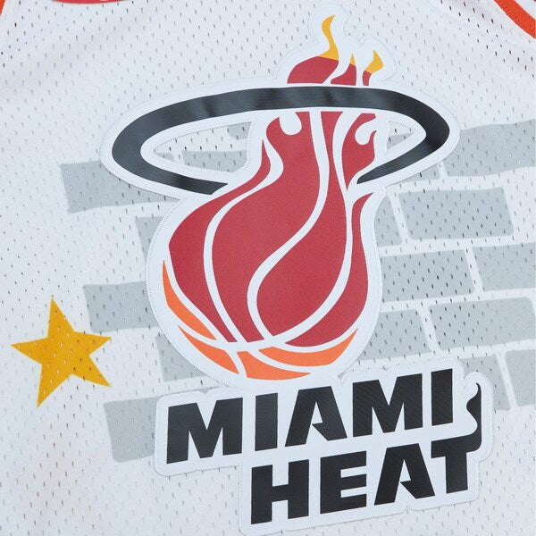 Miami Heat x Tats Cru Hardwood Classics Fashion Jersey - White - Image 4