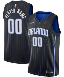 Alternative view of Orlando Magic Nike 2020/21 Swingman Custom Jersey - Icon Edition - Black/White