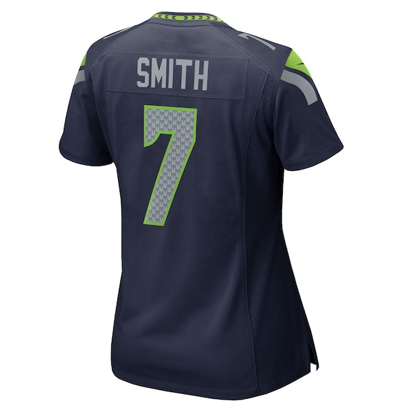 Geno Smith Seattle Seahawks Nike Women's Team Game Jersey - College Navy/Neon Green - Image 5