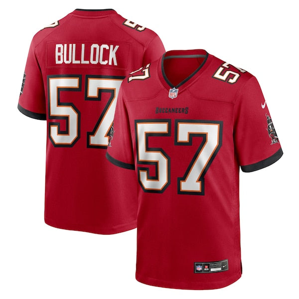 John Bullock Tampa Bay Buccaneers Nike Team Game Jersey - Red