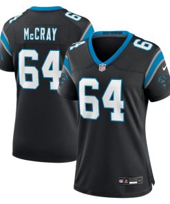 Alternative view of Justin McCray Carolina Panthers Nike Women's Team Game Jersey - Black/Blue