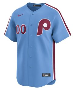 Alternative view of Philadelphia Phillies Nike  Alternate Limited Custom Jersey?¨C Light Blue