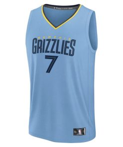 Alternative view of Santi Aldama Memphis Grizzlies  Fast Break Replica Player Jersey - Statement Edition - Light Blue
