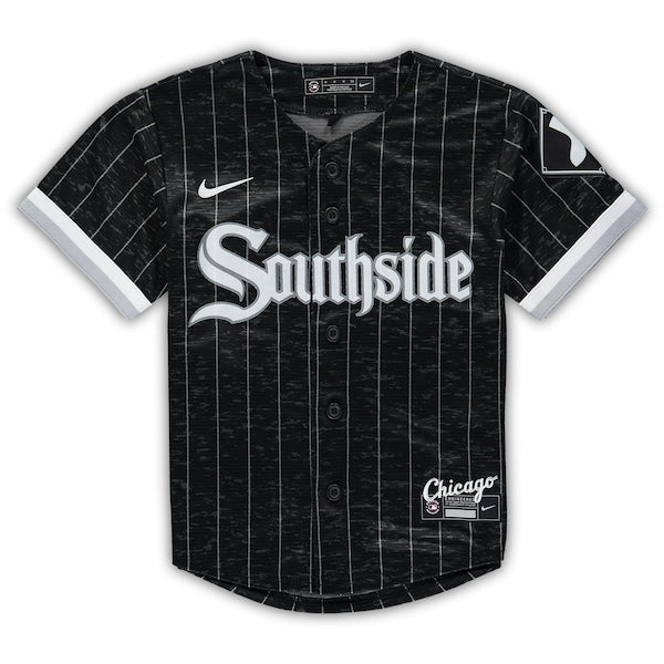 Tim Anderson Chicago White Sox Nike Preschool City Connect Script Replica Jersey - Black - Image 2