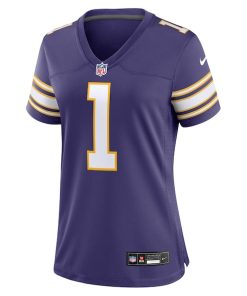 Alternative view of Warren Moon Minnesota Vikings Nike Women's Classic Retired Player Game Jersey - Purple