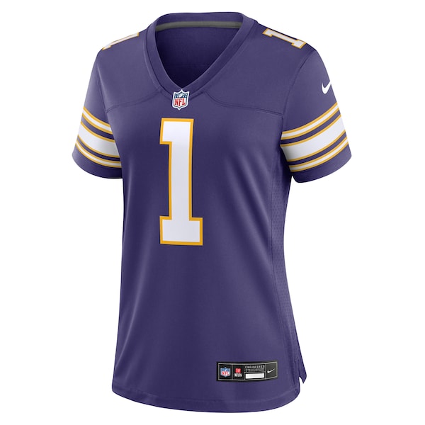 Warren Moon Minnesota Vikings Nike Women's Classic Retired Player Game Jersey - Purple - Image 2