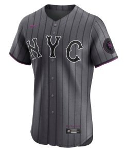 Alternative view of Juan Soto New York Mets Nike City Connect Elite Jersey - Gray