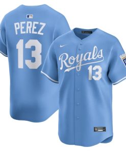 Salvador Perez Kansas City Royals Nike Alternate Limited Player Jersey - Light Blue