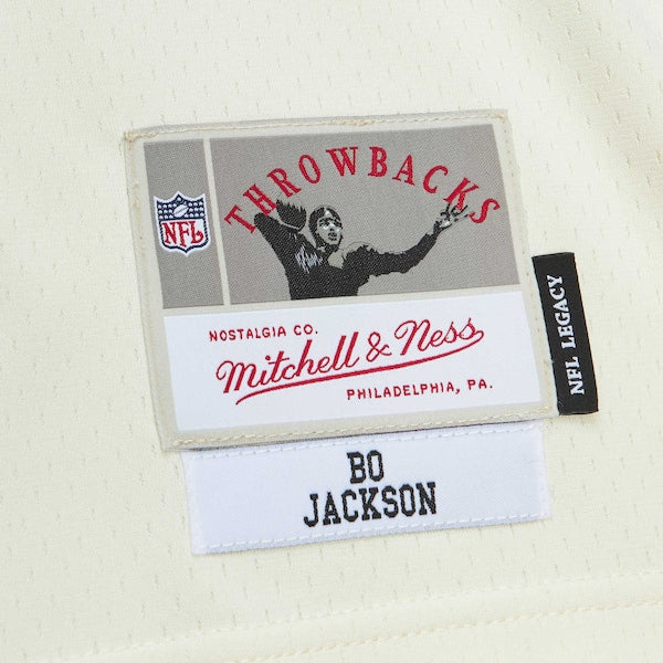 Bo Jackson Las Vegas Raiders Chainstitch Legacy Jersey - Cream - Image 5