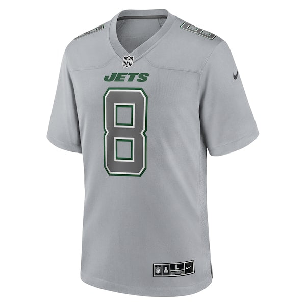 Aaron Rodgers New York Jets Nike Atmosphere Fashion Game Jersey - Heather Gray - Image 2