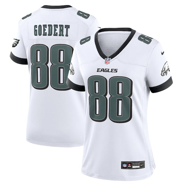Dallas Goedert Philadelphia Eagles Nike White Game Jersey - White/Black/Green - Image 2