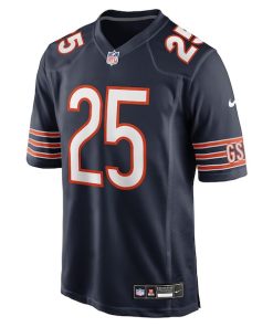 Alternative view of Kyle Monangai Chicago Bears Nike Team Game Jersey -  Navy