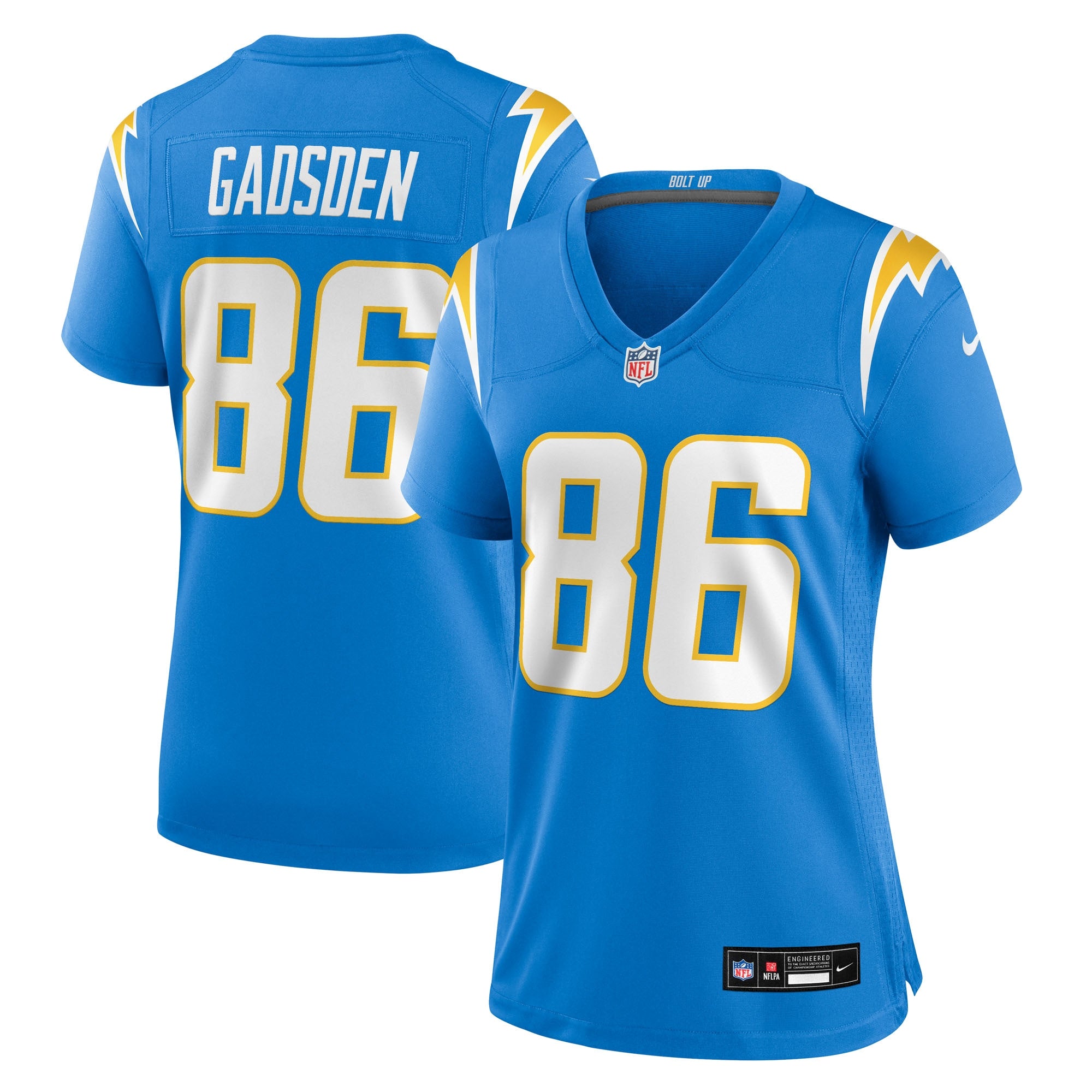 Oronde Gadsden Los Angeles Chargers Nike Women's Alternate 2 Super Chargers Game Jersey - Navy/Gold/Powder Blue - Image 8