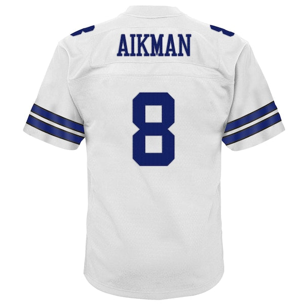 Troy Aikman Dallas Cowboys Youth 1992 Legacy Jersey - White/Navy - Image 4
