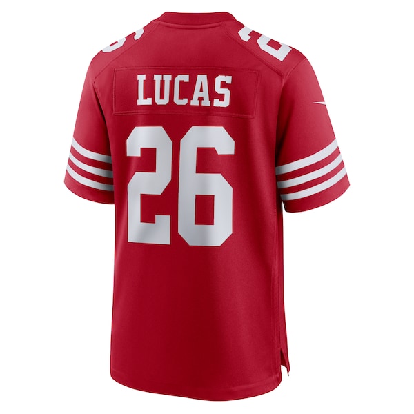 Chase Lucas San Francisco 49ers Nike Team Game Jersey - Scarlet - Image 3