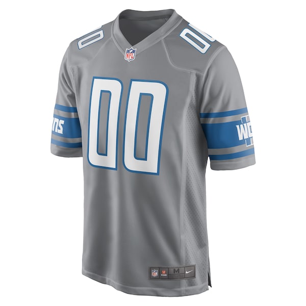 Detroit Lions Nike Alternate Custom Game Jersey - Gray - Image 2