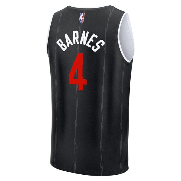 Scottie Barnes Toronto Raptors 2025/26 City Edition Fast Break Jersey - Black - Image 3