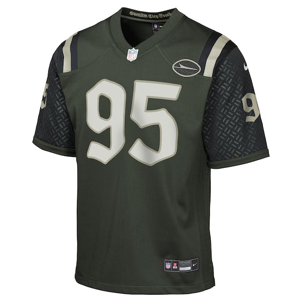 Quinnen Williams New York Jets Nike Youth 2025 Rivalries Collection Game Jersey - Gotham Green - Image 2