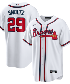John Smoltz Atlanta Braves Nike Home Retired Player Replica Jersey - White