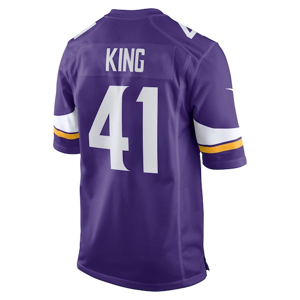 Kobe King Minnesota Vikings Nike Team Game Jersey - Purple - Image 3
