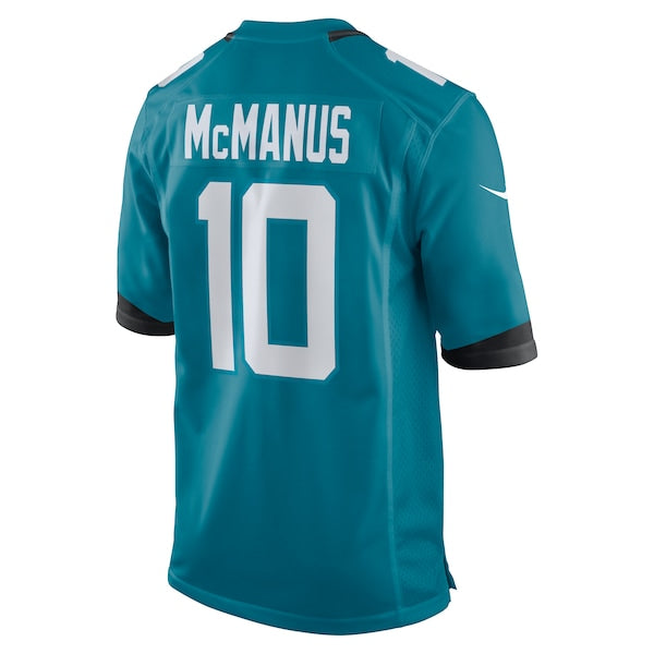 Brandon McManus Jacksonville Jaguars Nike Team Game Jersey - Teal - Image 3