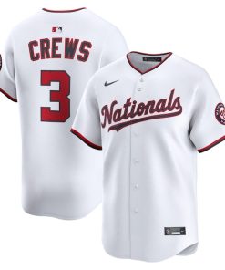 Dylan Crews Washington Nationals Nike Alternate Limited Player Jersey - White
