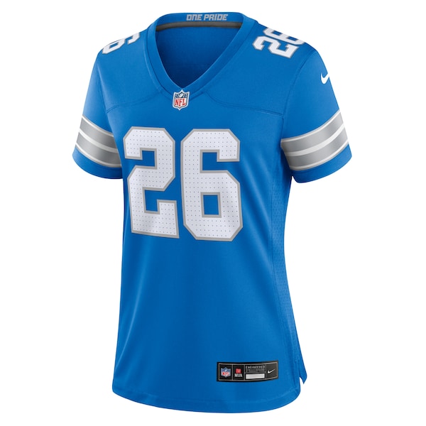 Jahmyr Gibbs Detroit Lions Nike Women's Game Jersey - Blue - Image 3