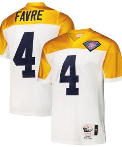 Brett Favre Green Bay Packers 1994  Authentic Throwback Retired Player Jersey - White