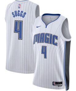 Alternative view of Jalen Suggs Orlando Magic Nike Unisex Swingman Jersey - Icon Edition - Black/White