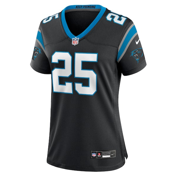 Xavier Woods Carolina Panthers Nike Women's Team Game Jersey - Black - Image 2