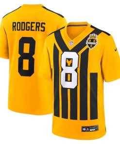 Aaron Rodgers Pittsburgh Steelers Nike Alternate 1933 Throwback Game Jersey - Gold/Black/White