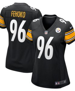 Breiden Fehoko Pittsburgh Steelers Nike Women's  Game Jersey -  Black