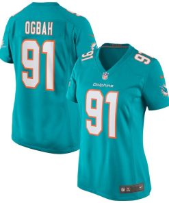 Emmanuel Ogbah Miami Dolphins Nike Women's Game Jersey - Aqua