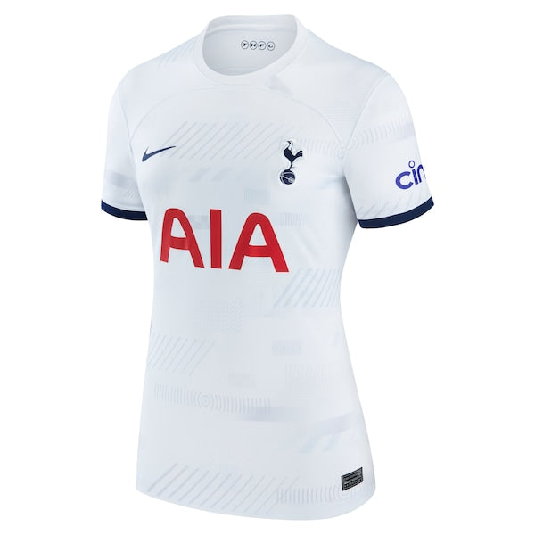 James Maddison Tottenham Hotspur Nike Women's 2023/24 Home Stadium Replica Player Jersey - White/Navy/Tan - Image 2