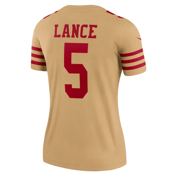 Trey Lance San Francisco 49ers Nike Women's Team Inverted Legend Jersey - Gold - Image 3