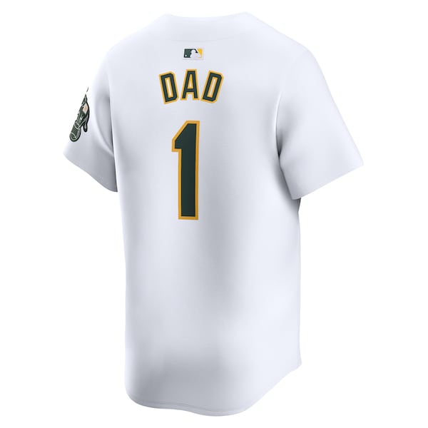 Oakland Athletics Nike #1 Dad Home Limited Jersey - White - Image 3