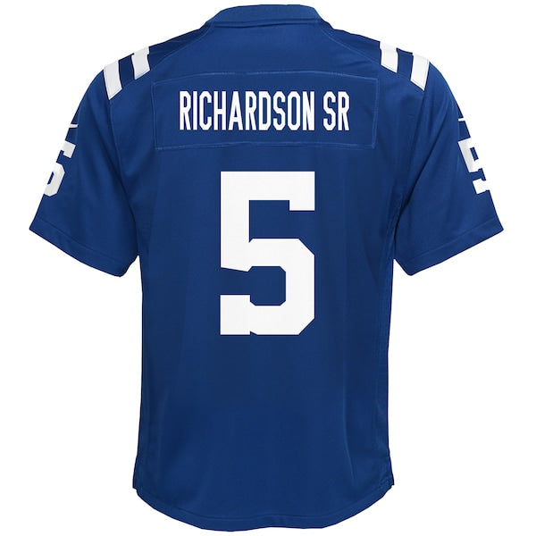 Anthony Richardson Sr. Indianapolis Colts Nike Youth Team Game Jersey - Royal - Image 3