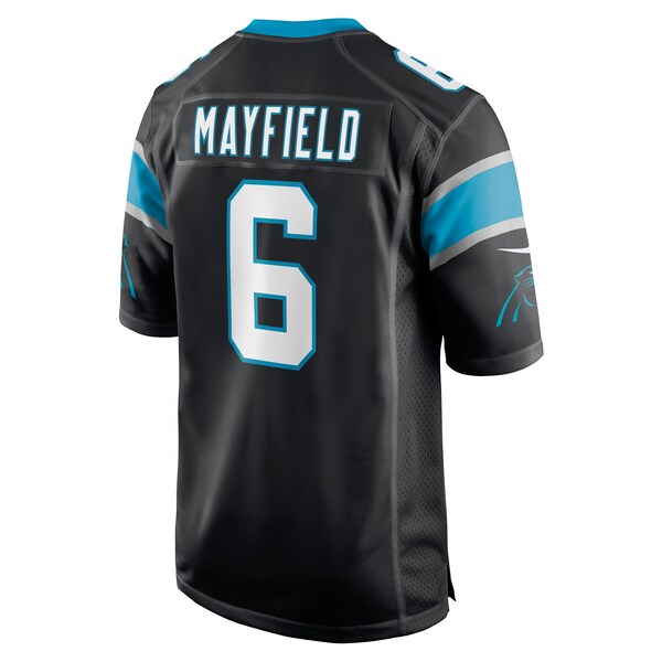 Baker Mayfield Carolina Panthers Nike Home Player Game Jersey - Black - Image 3