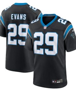 Akayleb Evans Carolina Panthers Nike Team Game Jersey -  Black