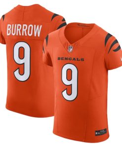 Joe Burrow Cincinnati Bengals Nike Vapor F.U.S.E. Elite Jersey - Orange