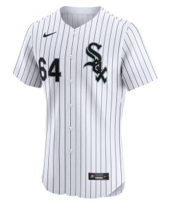 Alternative view of Deivi Garcia Chicago White Sox Nike Home Elite Player Jersey - White
