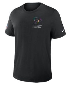 Alternative view of Houston Texans Nike 2025 NFL Crucial Catch Tri-Blend Dri-FIT T-Shirt - Black
