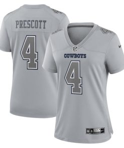 Dak Prescott Dallas Cowboys Nike Women's Atmosphere Fashion Game Jersey - Gray