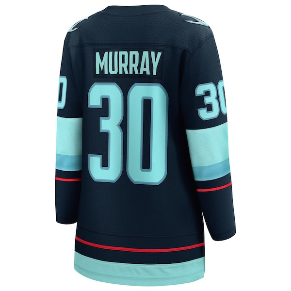 Matt Murray Seattle Kraken Women's Home Breakaway Jersey - Deep Sea Blue - Image 3