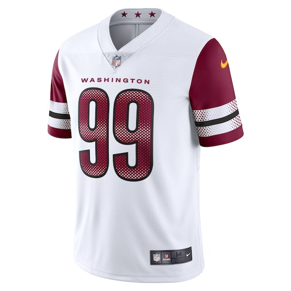 Chase Young Washington Commanders Nike Vapor Limited Jersey - White/Black/Burgundy - Image 3