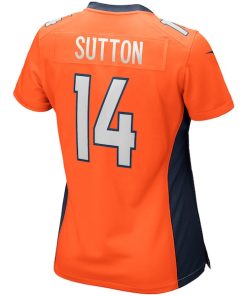 Alternative view of Courtland Sutton Denver Broncos Nike Women's Game Jersey - Orange