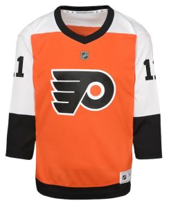 Alternative view of Travis Konecny Philadelphia Flyers Youth Home Replica Player Jersey - Burnt Orange