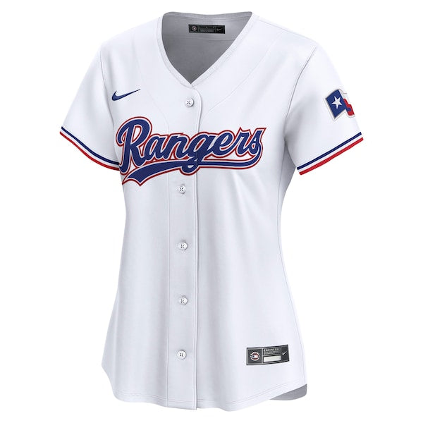 Texas Rangers Nike Women's Home Limited Custom Jersey - White - Image 2